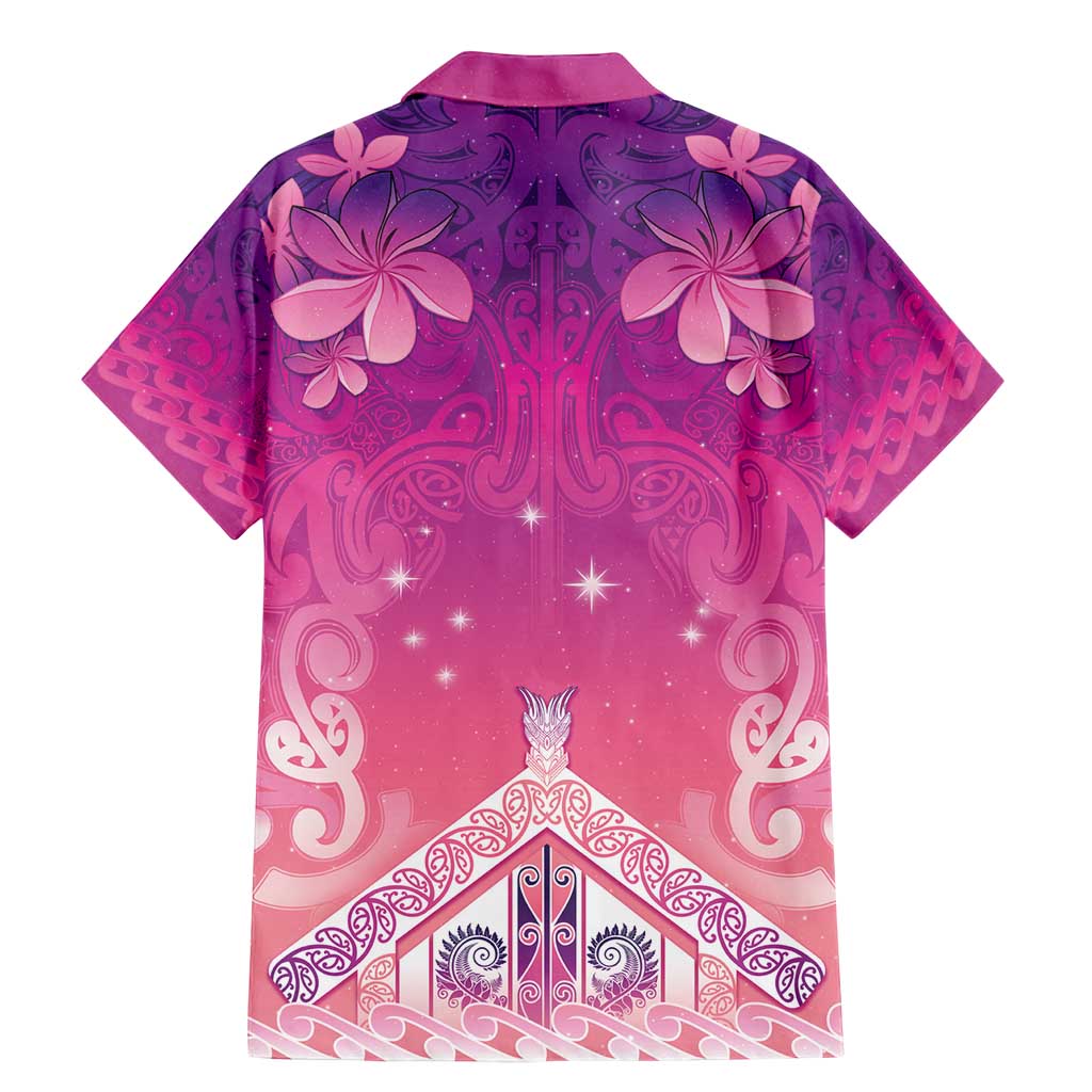New Zealand Matariki Family Matching Mermaid Dress and Hawaiian Shirt Maori Marae Purple Galaxy