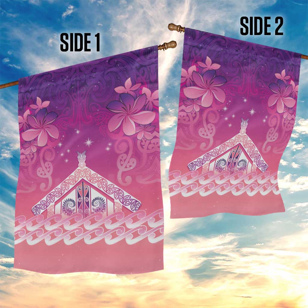 New Zealand Matariki Garden Flag Maori Marae Purple Galaxy