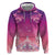 New Zealand Matariki Hoodie Maori Marae Purple Galaxy