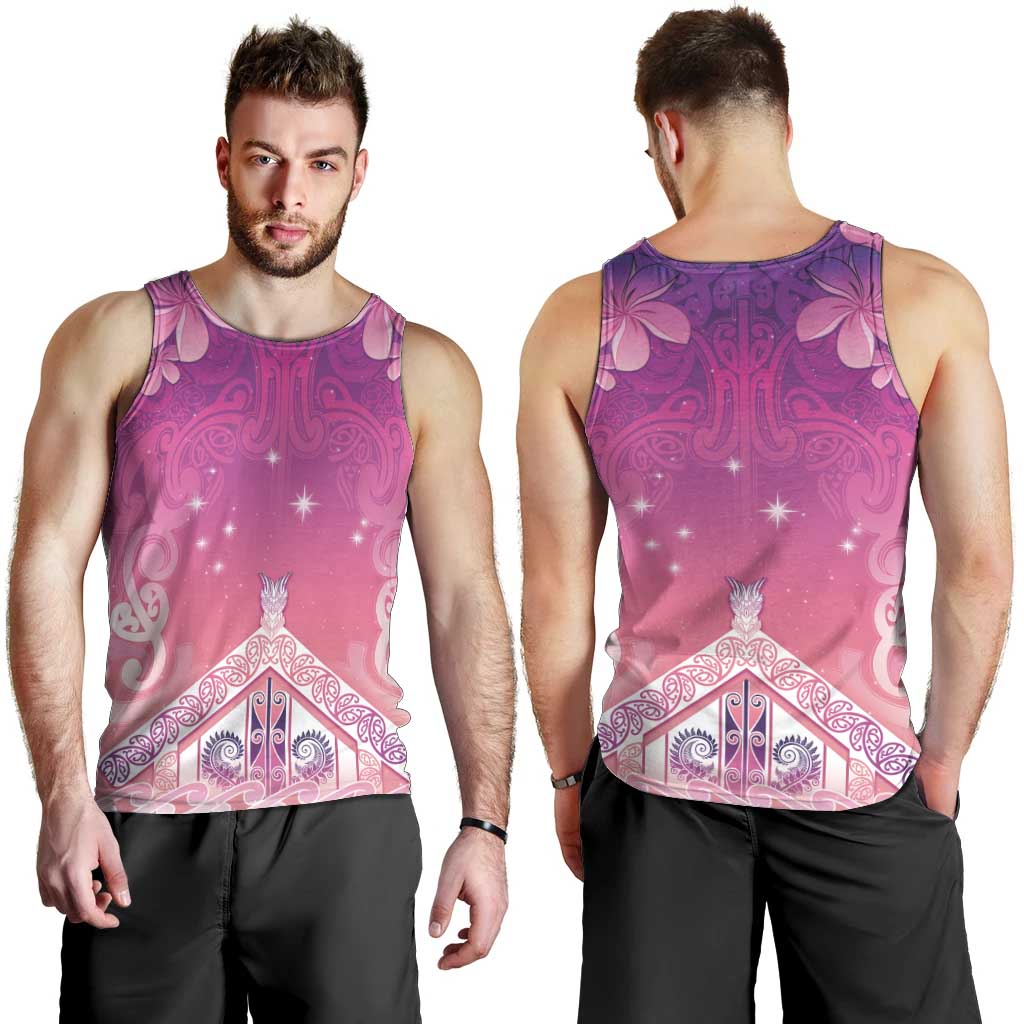 New Zealand Matariki Men Tank Top Maori Marae Purple Galaxy