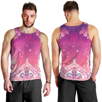 New Zealand Matariki Men Tank Top Maori Marae Purple Galaxy