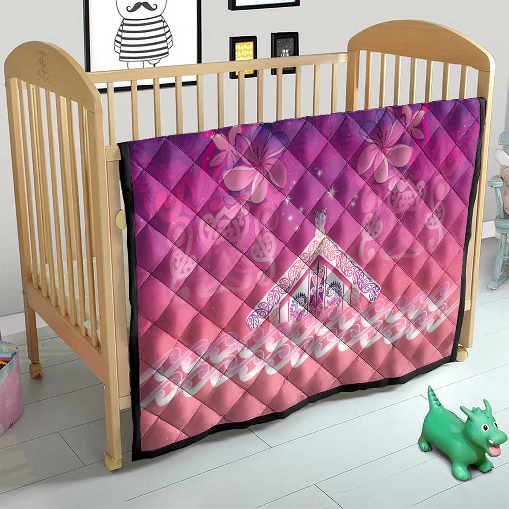 New Zealand Matariki Quilt Maori Marae Purple Galaxy