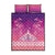New Zealand Matariki Quilt Bed Set Maori Marae Purple Galaxy