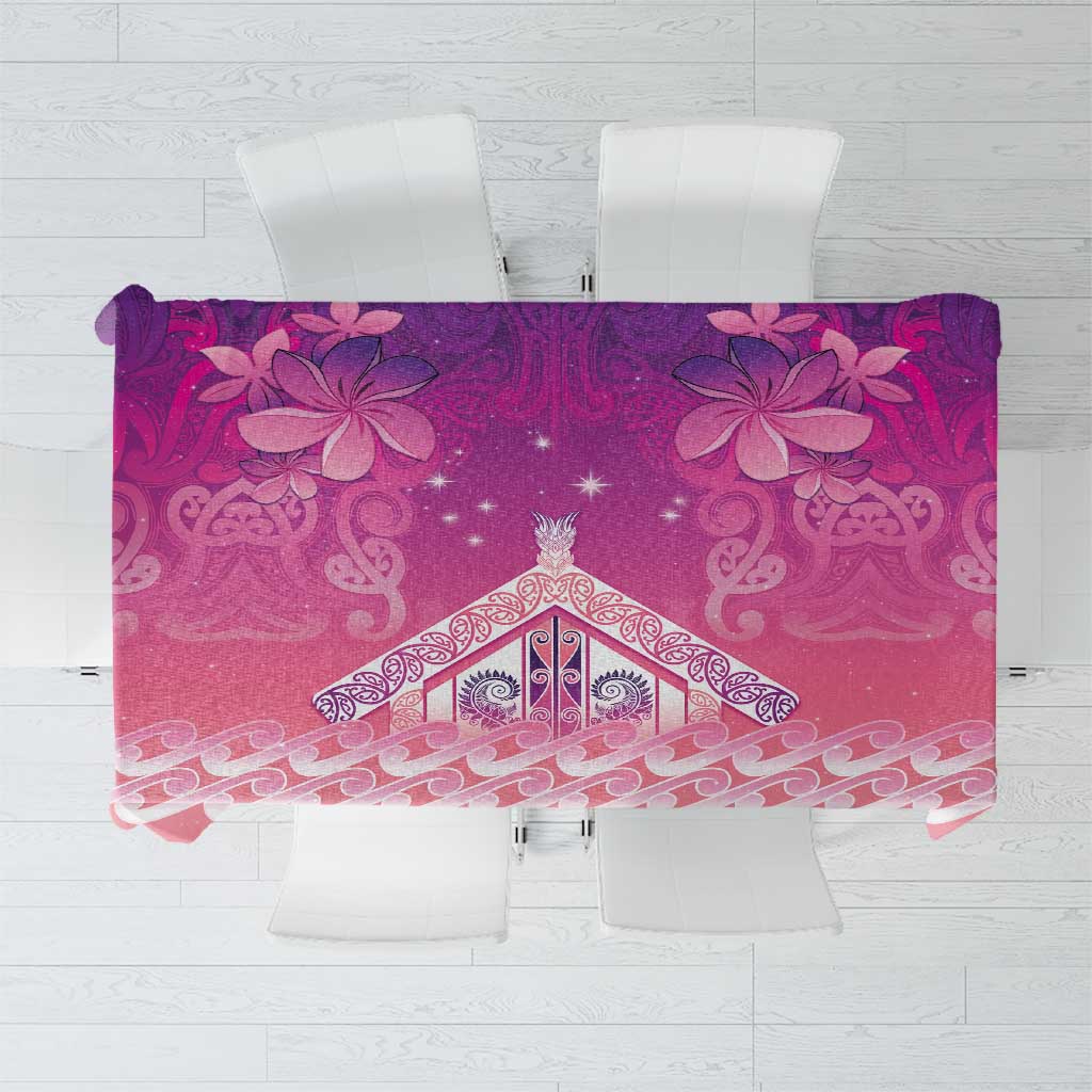 New Zealand Matariki Tablecloth Maori Marae Purple Galaxy