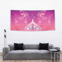 New Zealand Matariki Tapestry Maori Marae Purple Galaxy