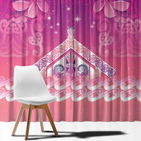 New Zealand Matariki Window Curtain Maori Marae Purple Galaxy
