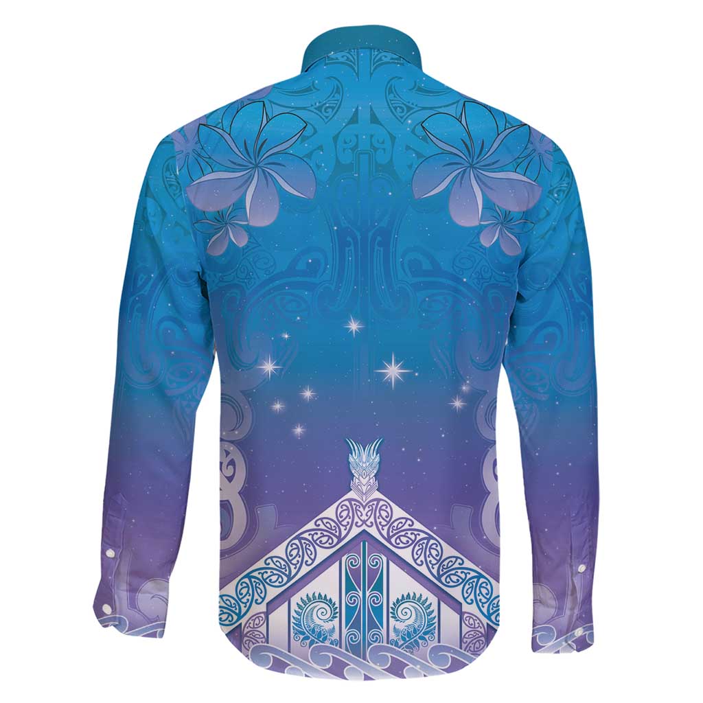 New Zealand Matariki Family Matching Short Sleeve Bodycon Dress and Hawaiian Shirt Maori Marae Cyan Galaxy