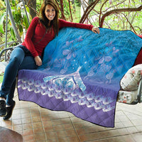 New Zealand Matariki Quilt Maori Marae Cyan Galaxy