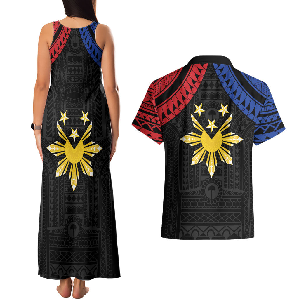 Philippines Independence Day Couples Matching Tank Maxi Dress and Hawaiian Shirt Proud To Be Pinoy