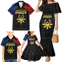 Philippines Independence Day Family Matching Mermaid Dress and Hawaiian Shirt Proud To Be Pinoy