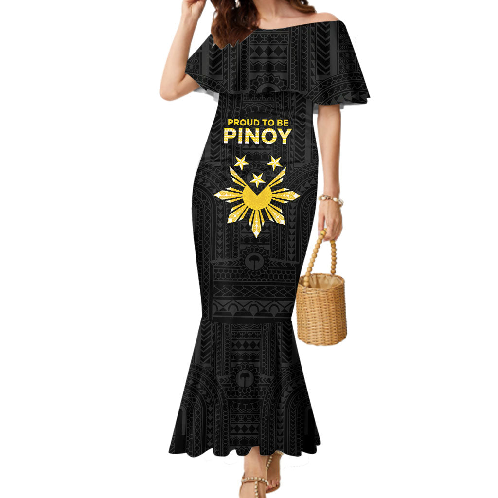 Philippines Independence Day Family Matching Mermaid Dress and Hawaiian Shirt Proud To Be Pinoy
