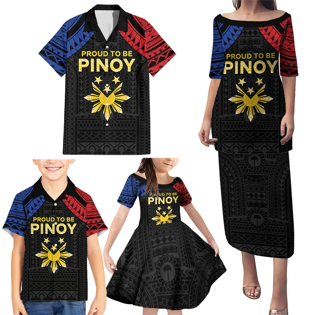 Philippines Independence Day Family Matching Puletasi and Hawaiian Shirt Proud To Be Pinoy LT05 - Polynesian Pride