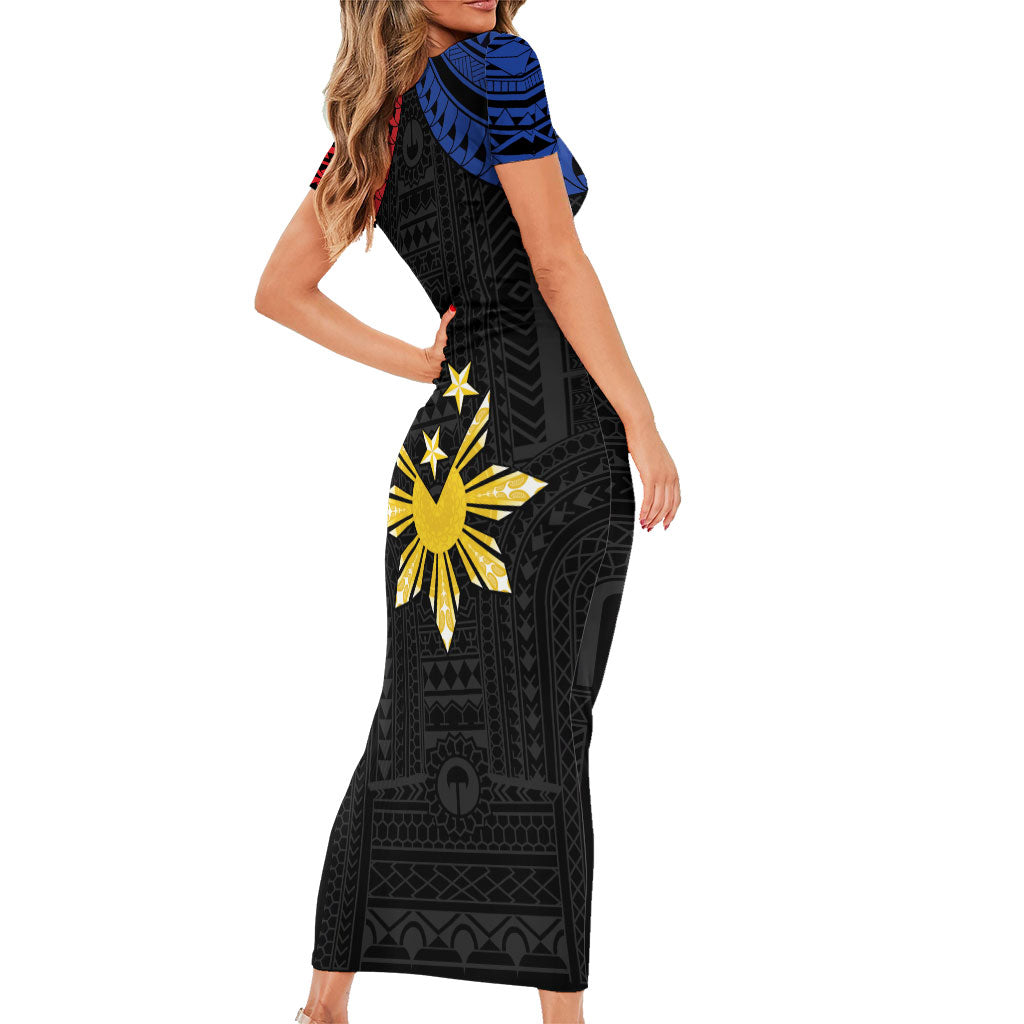 Philippines Independence Day Family Matching Short Sleeve Bodycon Dress and Hawaiian Shirt Proud To Be Pinoy LT05 - Polynesian Pride