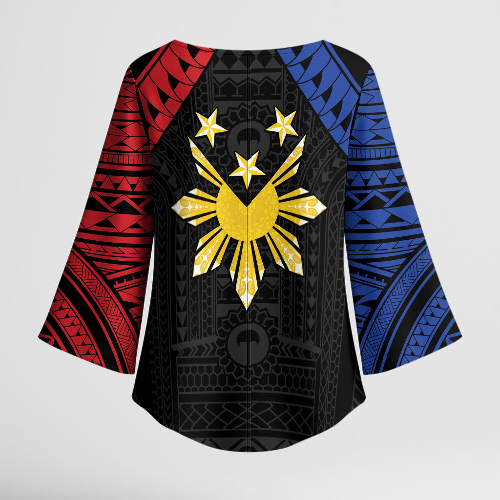 Philippines Independence Day Kimono Sleeve Blouse Proud To Be Pinoy