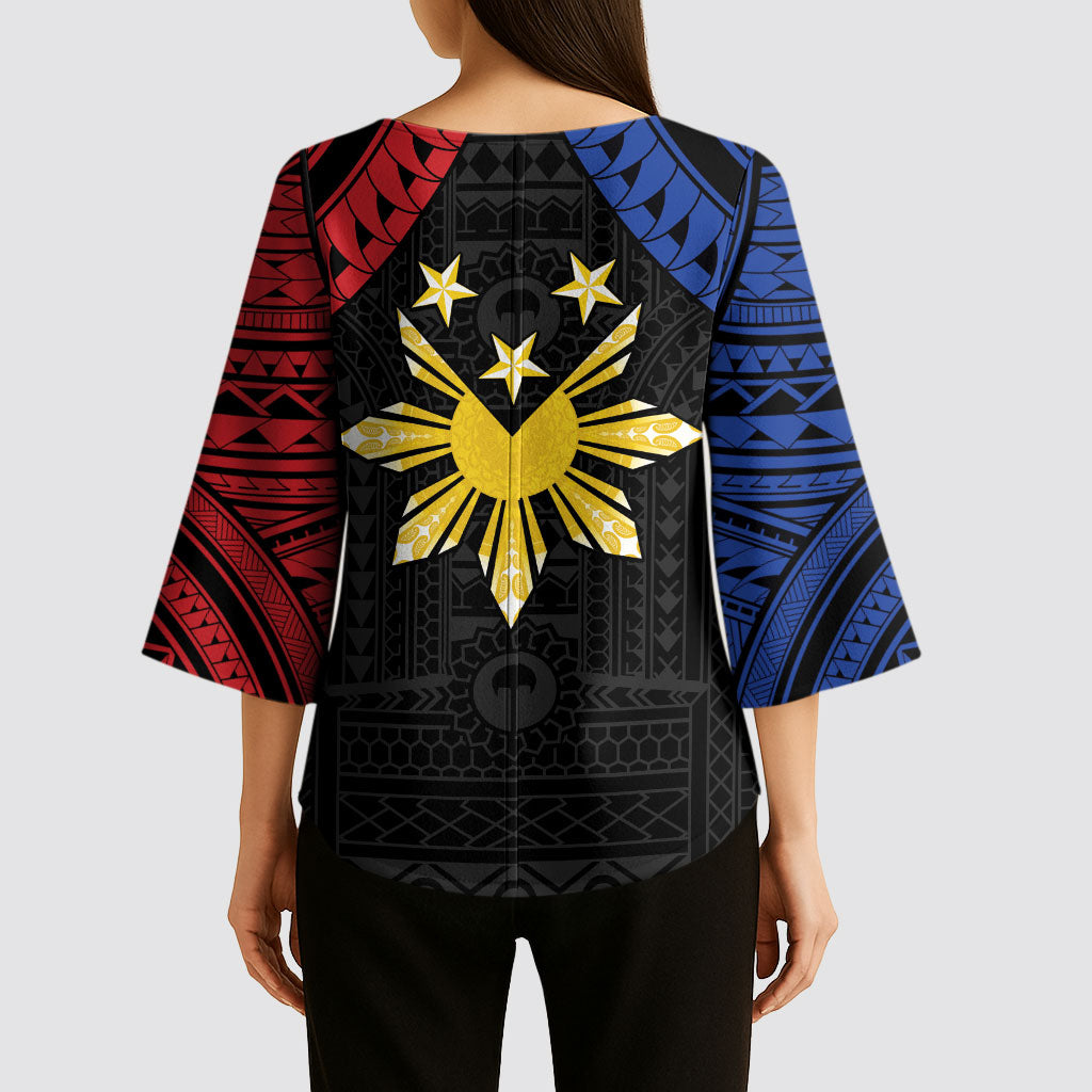 Philippines Independence Day Kimono Sleeve Blouse Proud To Be Pinoy