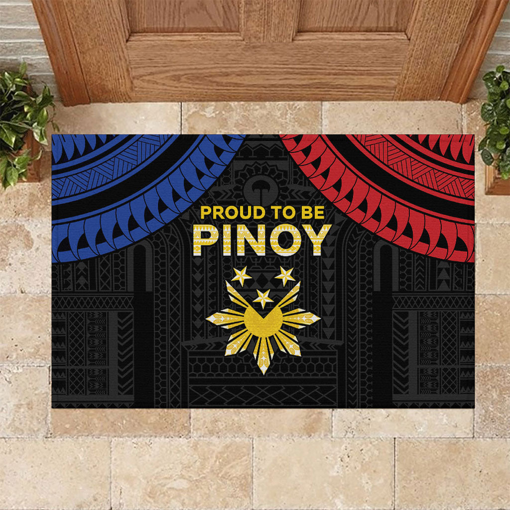 Philippines Independence Day Rubber Doormat Proud To Be Pinoy