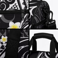 Plumeria With Black Polynesian Tattoo Pattern Duffle Bag LT05 - Polynesian Pride