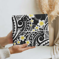 Plumeria With Black Polynesian Tattoo Pattern Wrapping Paper - Polynesian Pride