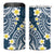 Plumeria With Blue Polynesian Tattoo Pattern 4 in 1 Can Cooler Tumbler