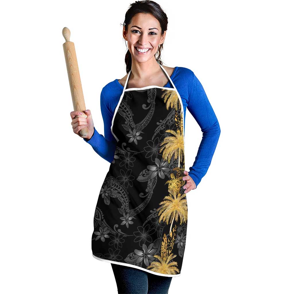 Hawaiian Honu And Surfboards Apron Gold Style LT05 - Polynesian Pride