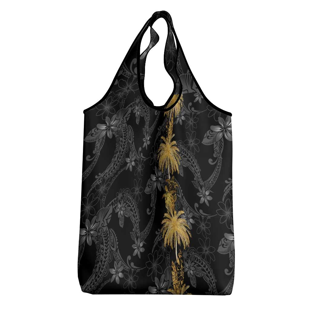 Hawaiian Honu And Surfboards Grocery Bag Gold Style - Polynesian Pride