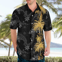 Hawaiian Honu And Surfboards Hawaiian Shirt Gold Style - Polynesian Pride