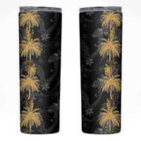 Hawaiian Honu And Surfboards Skinny Tumbler Gold Style - Polynesian Pride