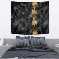 Hawaiian Honu And Surfboards Tapestry Gold Style - Polynesian Pride