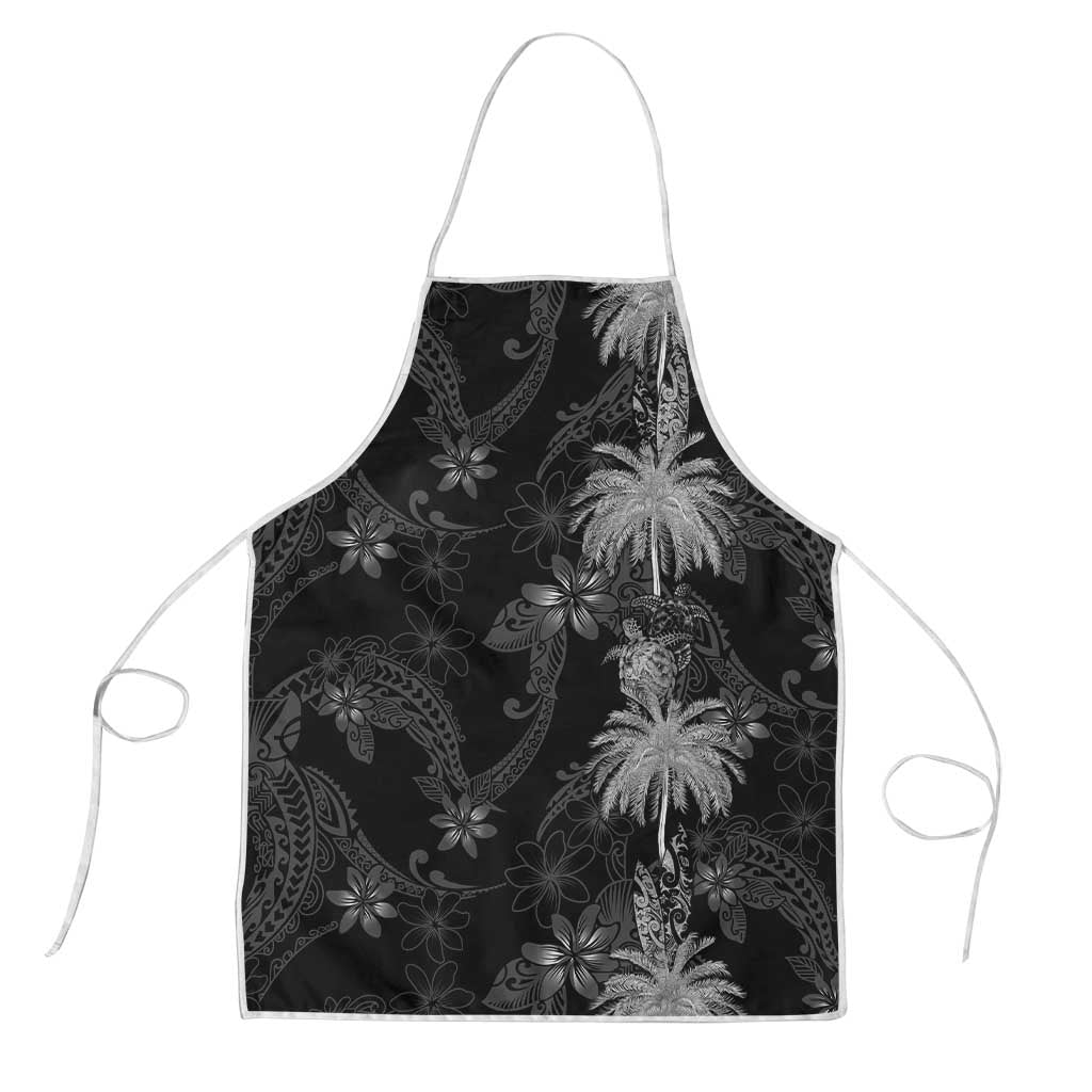 Hawaiian Honu And Surfboards Apron Silver Style LT05 Silver - Polynesian Pride
