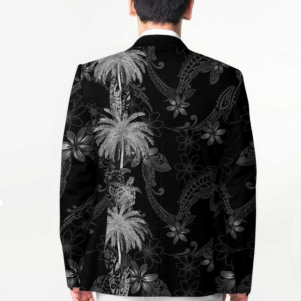 Hawaiian Honu And Surfboards Blazer Silver Style - Polynesian Pride