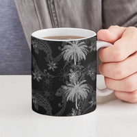 Hawaiian Honu And Surfboards Ceramic Mug Silver Style - Polynesian Pride