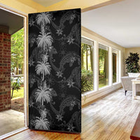 Hawaiian Honu And Surfboards Door Cover Silver Style - Polynesian Pride