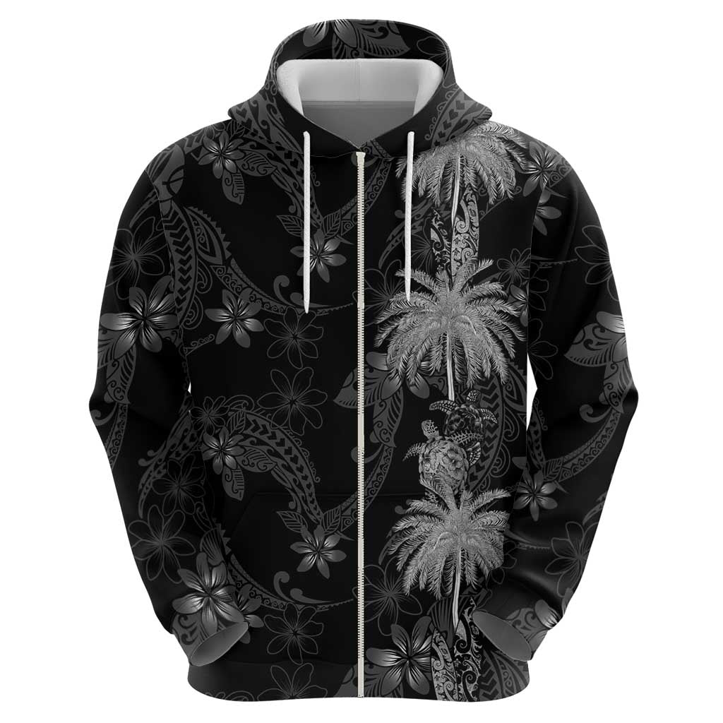 Hawaiian Honu And Surfboards Hoodie Silver Style - Polynesian Pride