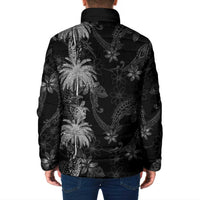 Hawaiian Honu And Surfboards Padded Jacket Silver Style LT05 - Polynesian Pride