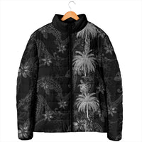 Hawaiian Honu And Surfboards Padded Jacket Silver Style LT05 - Polynesian Pride