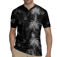 Hawaiian Honu And Surfboards Rugby Jersey Silver Style - Polynesian Pride