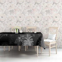 Hawaiian Honu And Surfboards Tablecloth Silver Style - Polynesian Pride