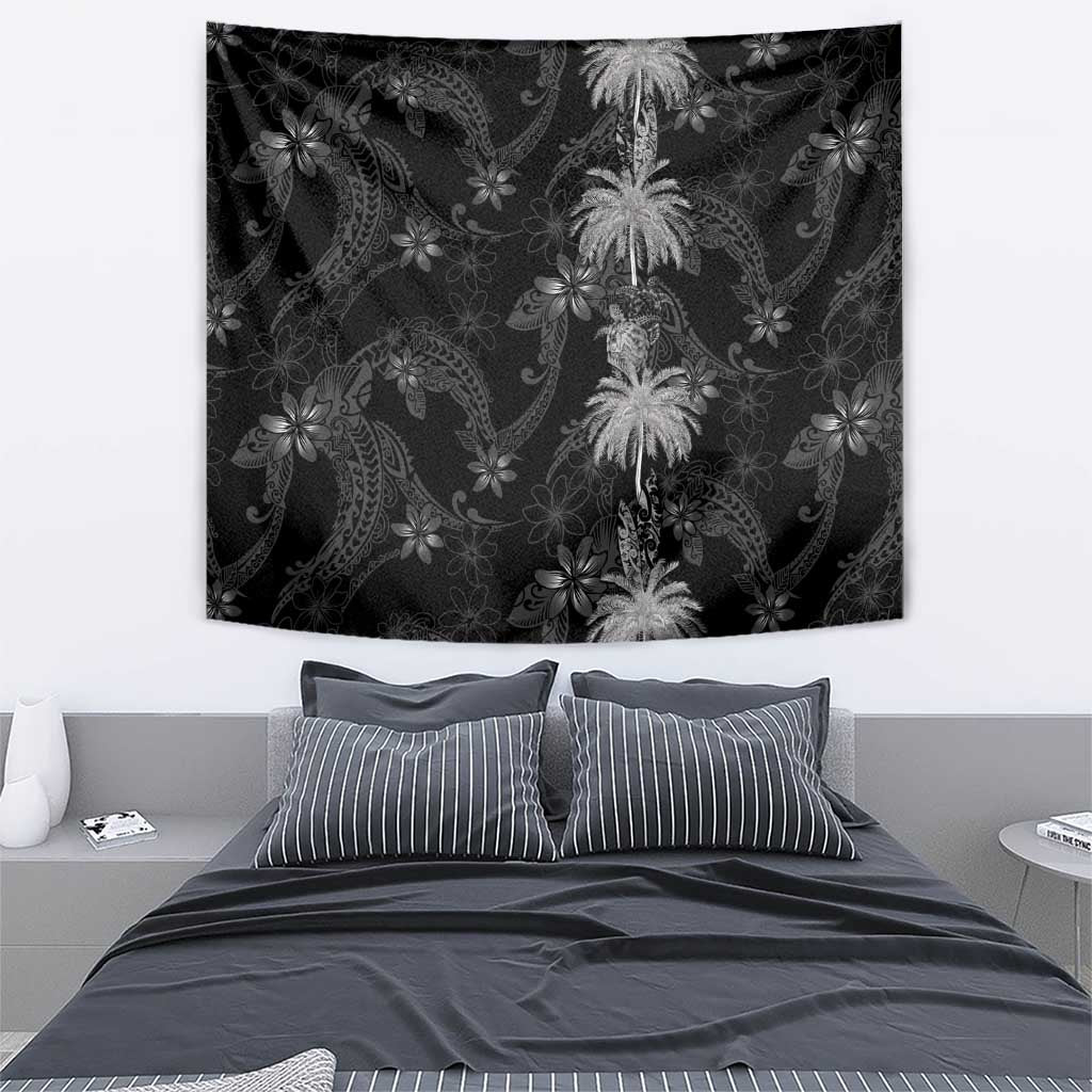 Hawaiian Honu And Surfboards Tapestry Silver Style - Polynesian Pride