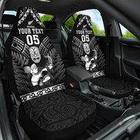 Custom New Zealand Maori Tiki Rugby Car Seat Cover Go Aotearoa Maori Pattern