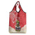 Puerto Rico Grocery Bag Coqui Frog With Polynesian Pattern - Polynesian Pride