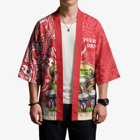 Personalized Puerto Rico Kimono Coqui Frog With Polynesian Pattern - Polynesian Pride