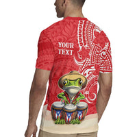 Personalized Puerto Rico Rugby Jersey Coqui Frog With Polynesian Pattern - Polynesian Pride