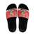 Puerto Rico Slide Sandals Coqui Frog With Polynesian Pattern - Polynesian Pride