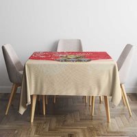 Puerto Rico Tablecloth Coqui Frog With Polynesian Pattern - Polynesian Pride