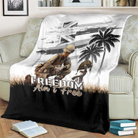 Hawaii Veterans Day Blanket Honor The Fallen Flag Grunge Style