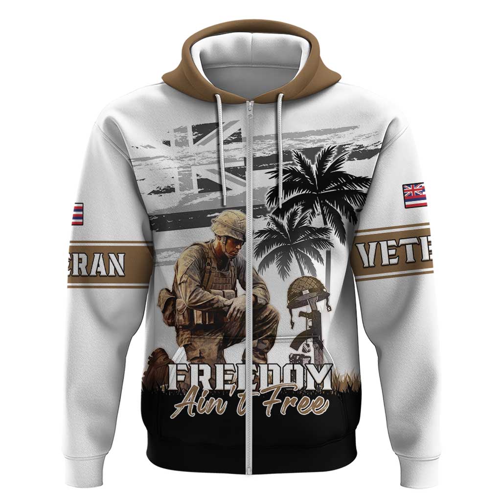 Hawaii Veterans Day Hoodie Honor The Fallen Flag Grunge Style