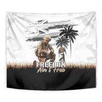 Hawaii Veterans Day Tapestry Honor The Fallen Flag Grunge Style LT05 - Polynesian Pride