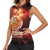 Hawaii Veterans Day Women Sleeveless Polo Shirt May We Never Forget Freedom Isn't Free LT05 - Polynesian Pride