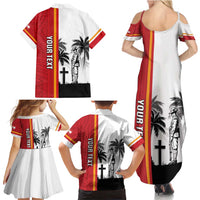 French Polynesia Armistice Day Family Matching Summer Maxi Dress and Hawaiian Shirt Lest We Forget Flag Style LT05 - Polynesian Pride