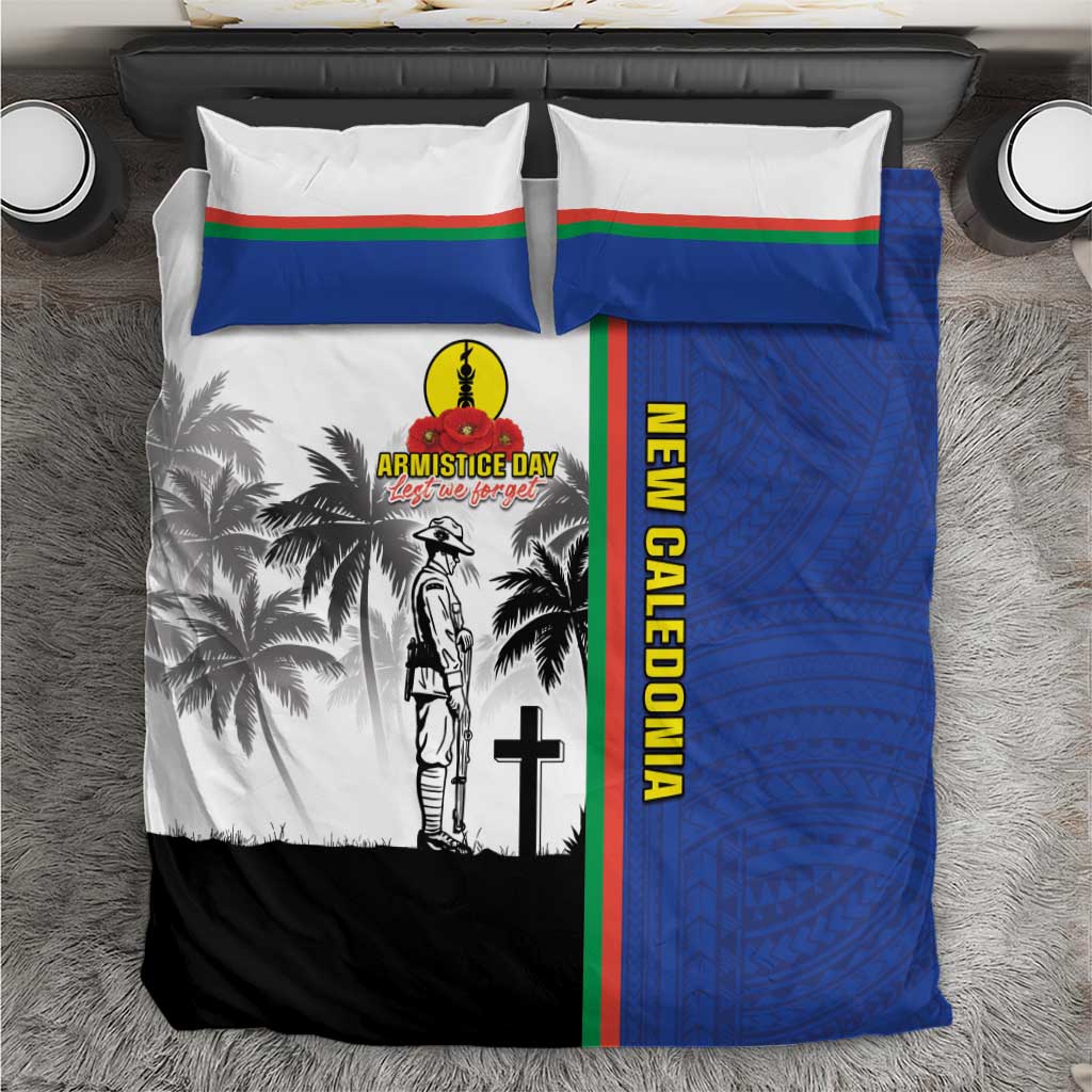 New Caledonia Armistice Day Bedding Set Lest We Forget Flag Style LT05 Navy - Polynesian Pride